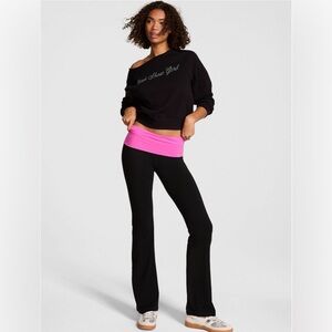 Victoria’s Secret PINK All Day Foldover Flare Leggings